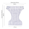 Happyflute Onesize Diapers Panties Washable Reusable Eco-Friendly Baby Diapers for Children Fit 3-15kg Baby