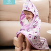 Happy Flute 78*78cm 1 pcs baby kids hooded bath towel / cartoon baby bathrobe / bath essential/ baby blanket