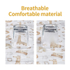 Happyflute Comfortable 4 Layers Digitally Printed Swaddle Blanket 70% Bamboo+30%Cotton Baby Wrap Sleepsack Bath Towel 120*110cm