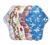 Happyflute 5pcs/set Absorbent Menstrual Pads Washable Sanitary Napkin Menstrual Ecological Cloth Pads With Fashion Prints M Size