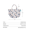 Happyflute Waterproof Diaper Bag Organizer Reusable Cloth Bag Mummy Storage Nappy Bag for Disposable Diaper And Clothing