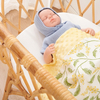 Happyflute Baby Blanket Super Soft Minky with Double Layer Dotted Backing Leaves Printed 30 x 40 Inch Receiving Blankets