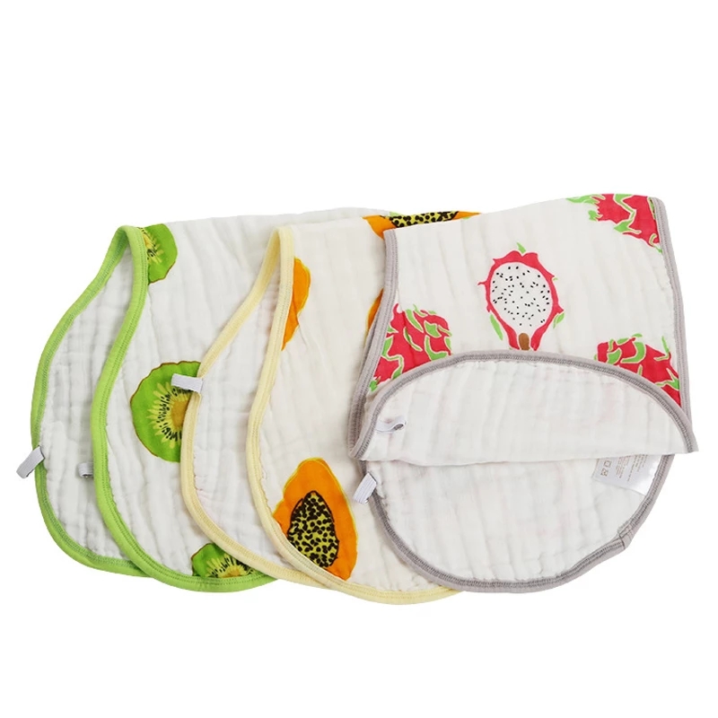 HappyFlute Baby Burp Cloths Cotton Gauze Muslin Baby Bibs Bandanas Soft Breathable Newborns Towel Scarf