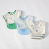 HappyFlute 3pcs/set Baby Bibs pocket Design Soft cotton Unisex Waterproof EVA Baby Bandana Drool Bibs