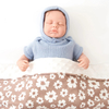 Happyflute Comfortable Baby Blankets Newborn Super Soft Comfy Patterned Minky Dotted Backing 80x100cm