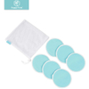 HappyFlute 6pcs/Set Solid Organic Reusable Breast Pads Washable Super Absorbency Reusable Bamboo Nursing Pads With Laundry Bag