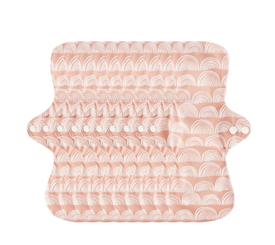 Happyflute 10pcs/set Cloth Menstrual Pad Mama Sanitary Reusable Soft Washable Bamboo Terry Napkins