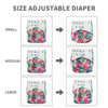 Happy Flute 2Pcs Reusable And Comfortbale Suede Cloth Pocket Baby Cloth Diaper With Two Pockets And Double Snap