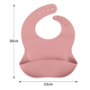 HappyFlute 1PC Fashion&Adjustable Waterproof Soild Color Soft Baby Edible Silicone Baby Scarf For Newborn Baby